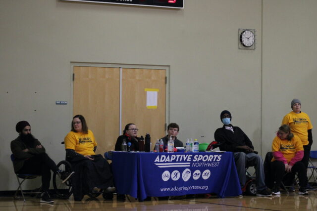 Adaptive Sports Northwest table and team members.