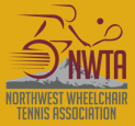 Logo for the Northwest Wheelchair Tennis Association.